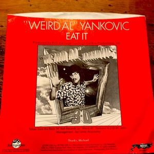Weird Al Yankovic Eat It Rock and Roll Records Vinyl